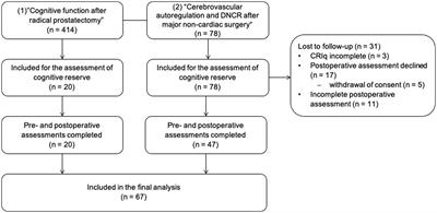 The impact of cognitive reserve on delayed neurocognitive recovery after major non-cardiac surgery: an exploratory substudy